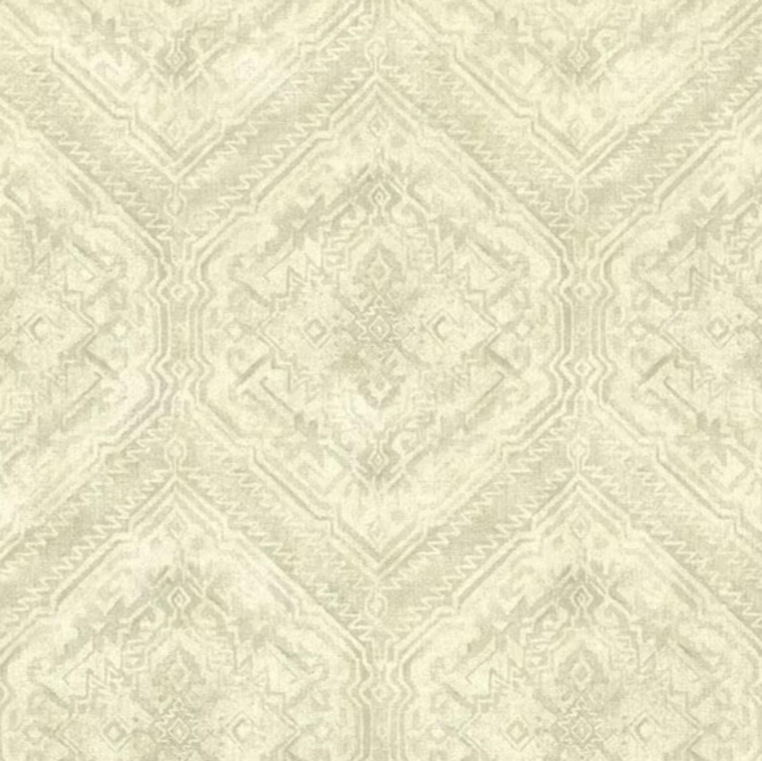 Wallpaper Hocking Hills Navajo Medallion Green - Brewster Wallcovering Co
