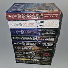 9 William W Johnstone JA Paperback Book Mixed Lot Sixkiller Christmas Texas Guns