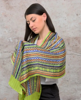 Long silk scarf
