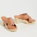 New Beek “Sparrow” High Heel Clogs (Honey), Size 8