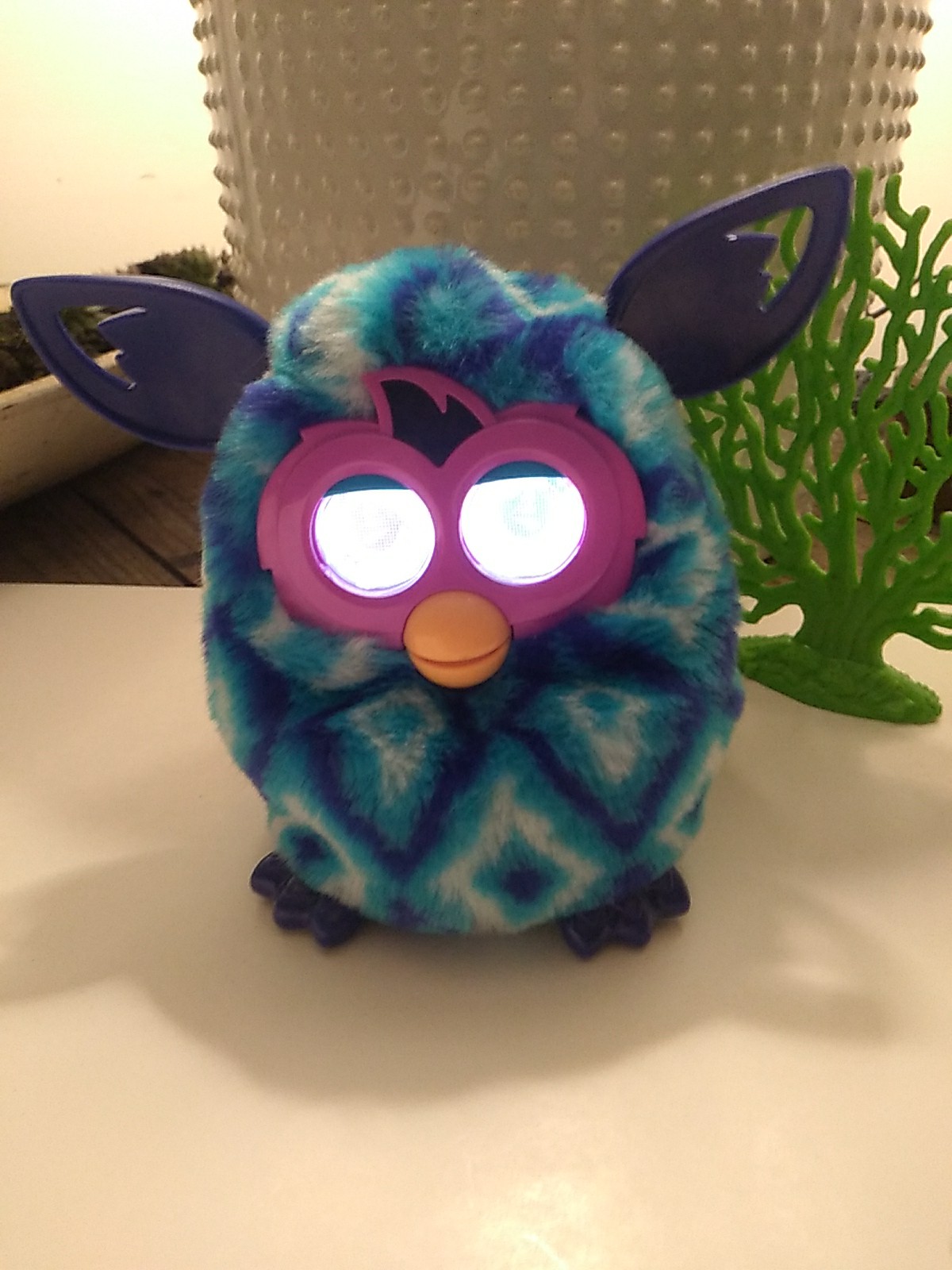 Diamond Furby working aqua Turquoise purple