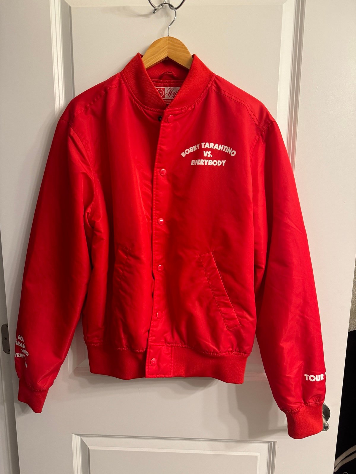 Logic Bobby Tarantino Red Bomber Jacket - Medium