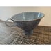 Antique Graniteware Enamel Gray Metal Canning Funnel for Fruit Jar