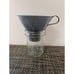 Antique Graniteware Enamel Gray Metal Canning Funnel for Fruit Jar