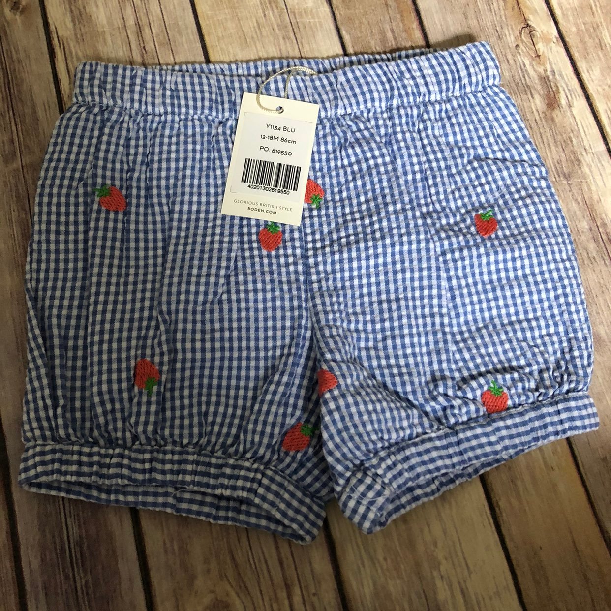 Mini Boden strawberry bloomers