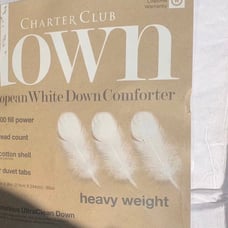 Charter club heavy weight down comforter queen