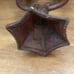 Antique Cast Iron Heart Two Arm Double Candelabra Candle Holder Heavy Rare