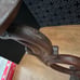 Antique Cast Iron Heart Two Arm Double Candelabra Candle Holder Heavy Rare