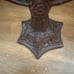 Antique Cast Iron Heart Two Arm Double Candelabra Candle Holder Heavy Rare