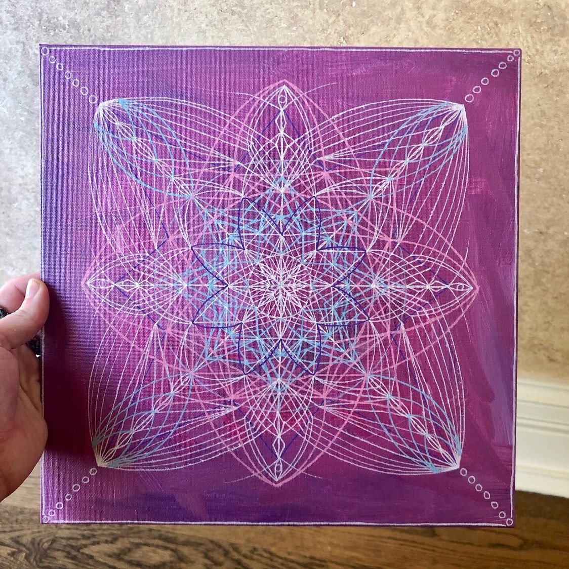 Handmade Acrylic Mandala Painting Art