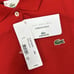 NWT Womens Lacoste Clime Rouge Red Ladies Pique Stretch Polo Shirt Size 34/2