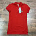 NWT Womens Lacoste Clime Rouge Red Ladies Pique Stretch Polo Shirt Size 34/2