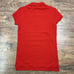 NWT Womens Lacoste Clime Rouge Red Ladies Pique Stretch Polo Shirt Size 34/2