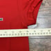 NWT Womens Lacoste Clime Rouge Red Ladies Pique Stretch Polo Shirt Size 34/2