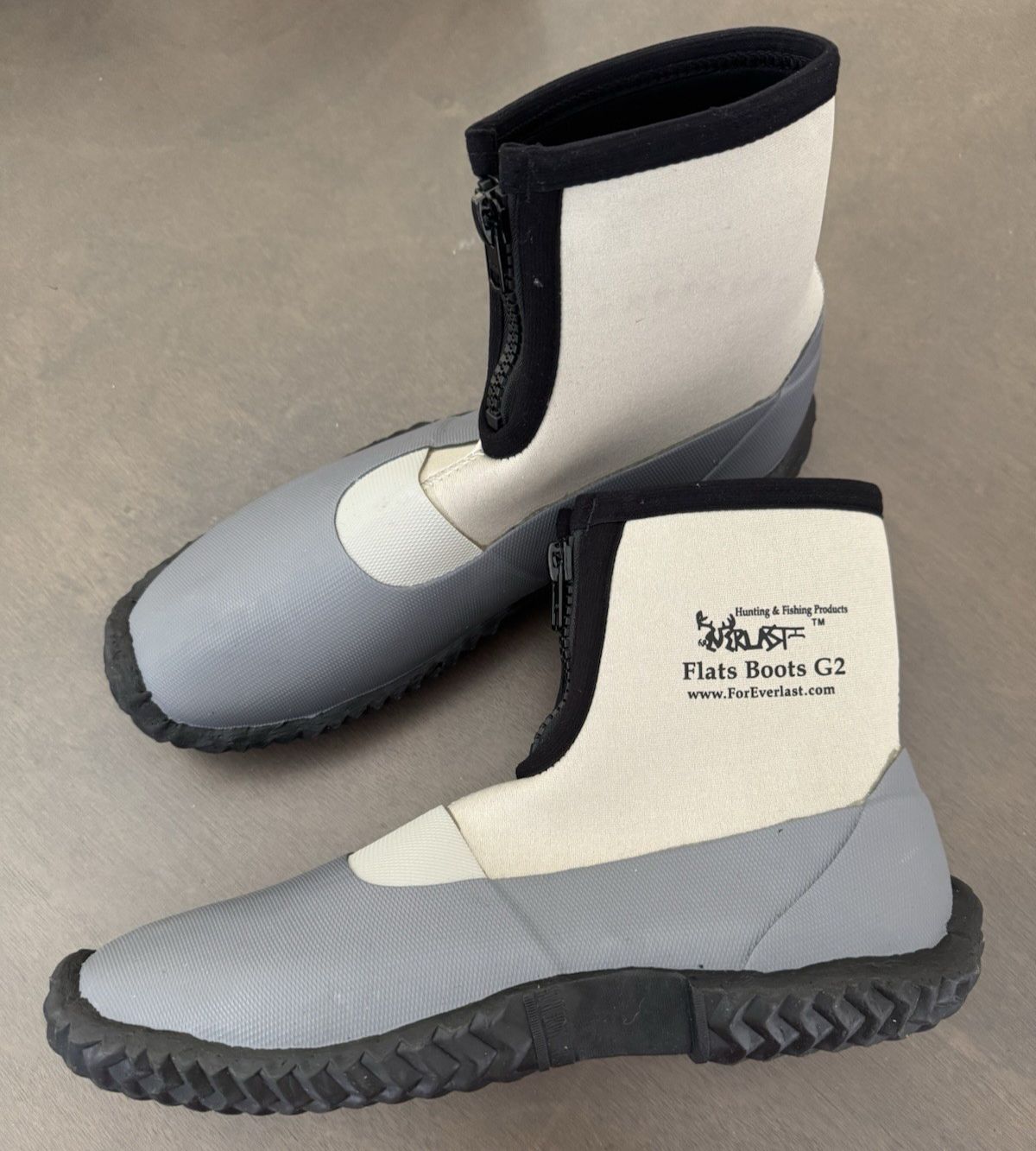 ForEverlast Flats Boots Lightweight Neoprene Rubber Boots for Fishing size 14