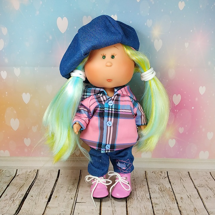 Dressed doll Mia 12'' Yellow mint haired girl