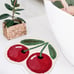 Cherry Cute Bath Mat for Bathroom, Luxury Funky Bathroom Mats Non Slip Carpet