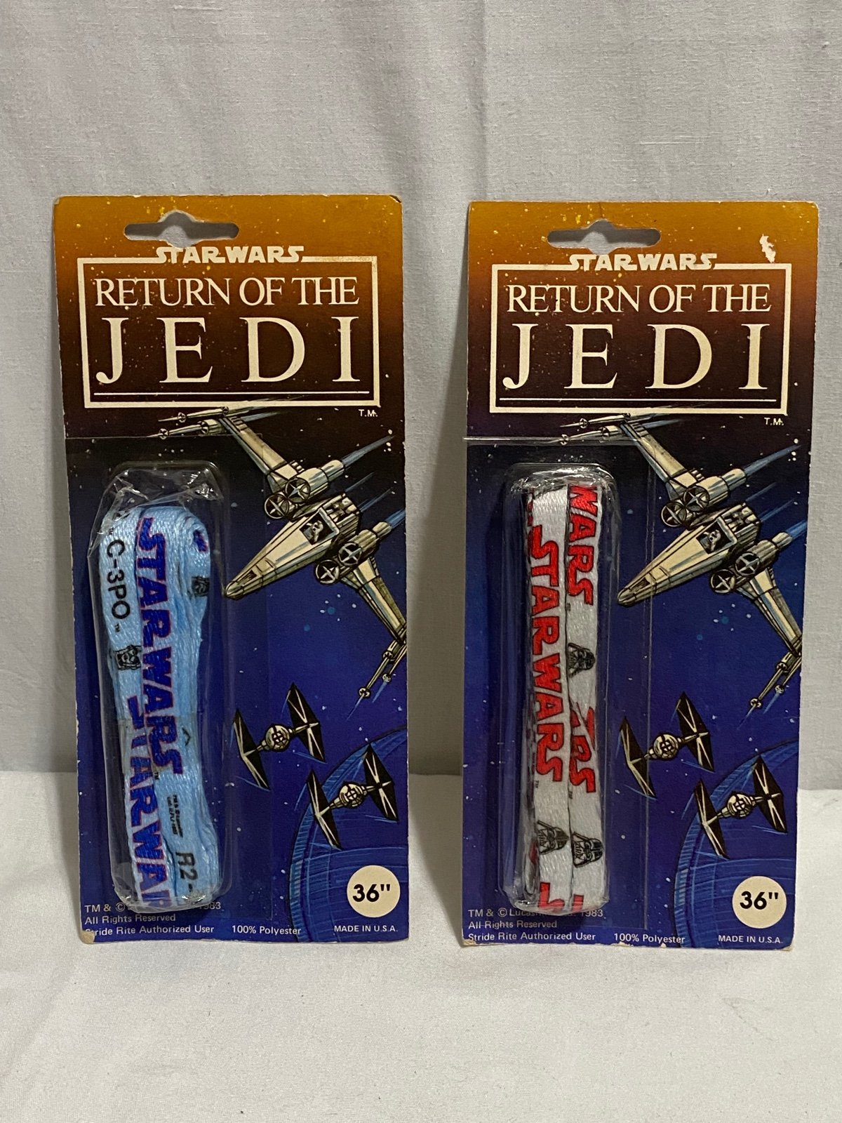 Star Wars Stride Rite Shoe laces - C-3PO & Darth Vader