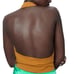NWT ZARA DRAPED ORANGE SEXY BACK HALTER TOP OCHER