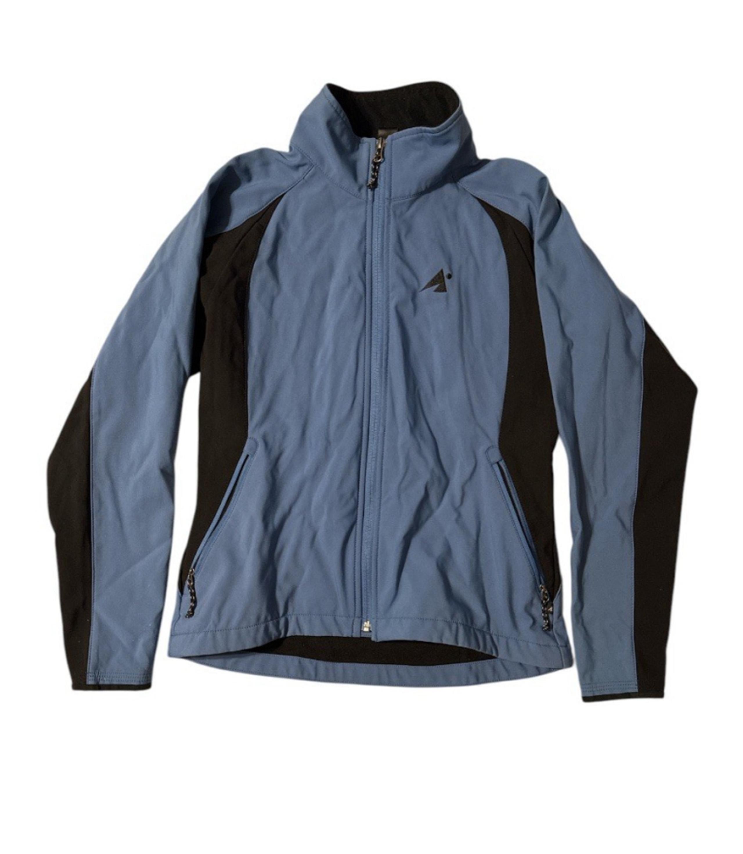 Eastern Mountain Sports Women Soft Shell Jacket Size S Fleece Lined Slate Blue