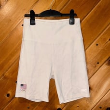 Kith USA Olympics white Jen Biker Shorts