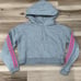 Aritzia TNA The Icon Striped Cropped Hoodie Women’s XS