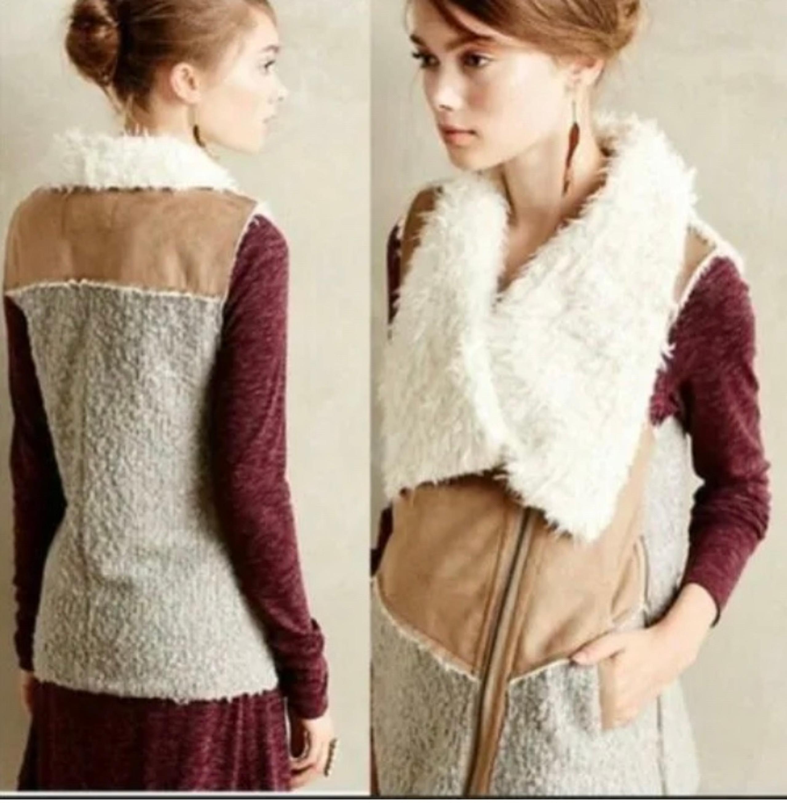 Anthropologie Saturday Sunday Cozy Fall Vest size SX