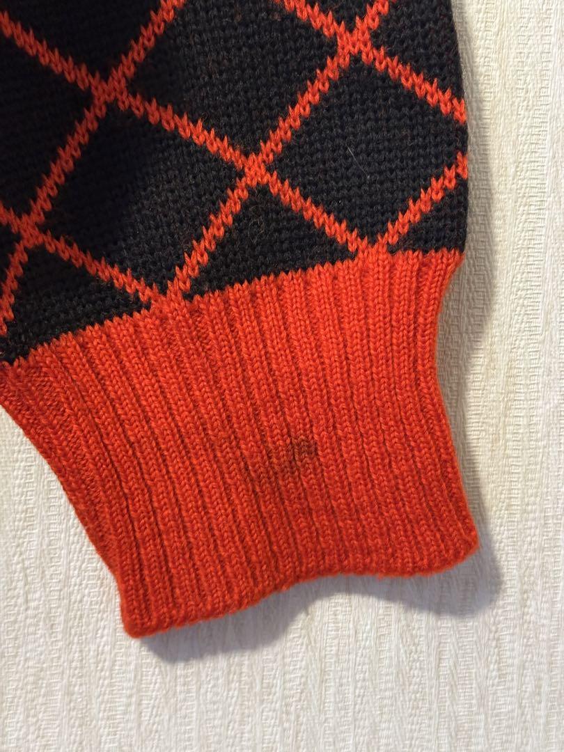 【2025年最新】海外限定の人気アイテム CELINE 90s Logo Check Knit トップス
