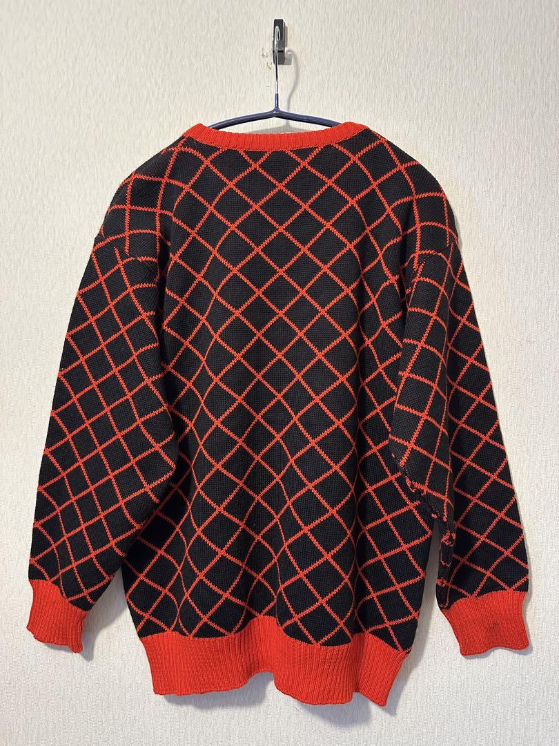 CELINE 90s Logo Check Knit