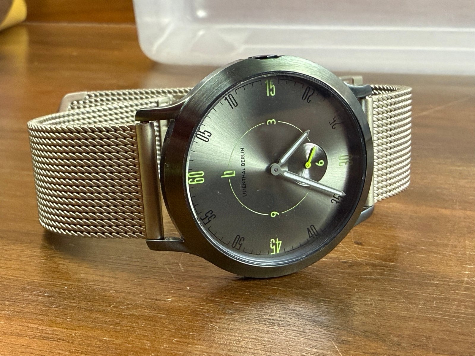 Lilienthal Berlin Mens watch 38MM L1 Earth