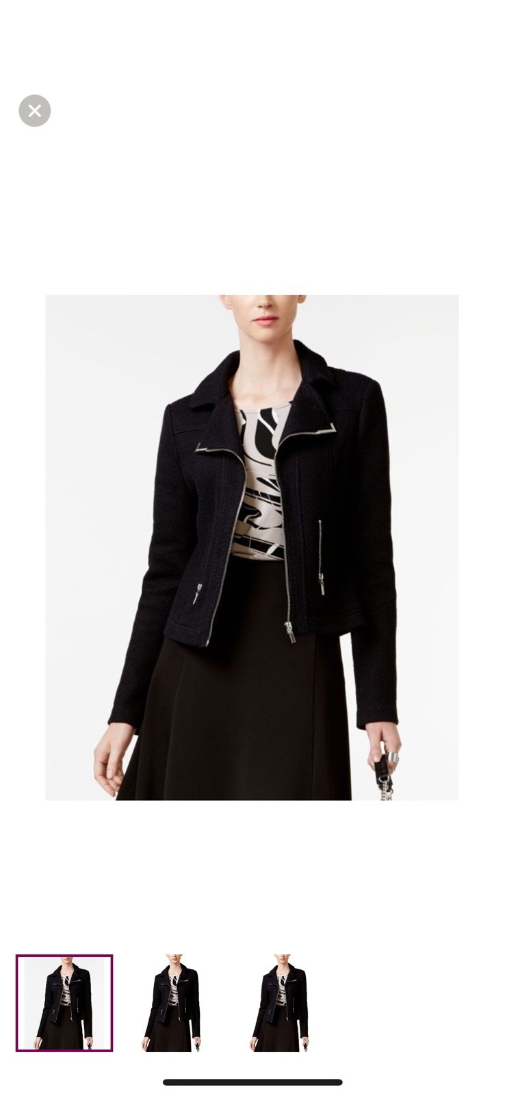 Alfani Textured Moto Jacket, NWT