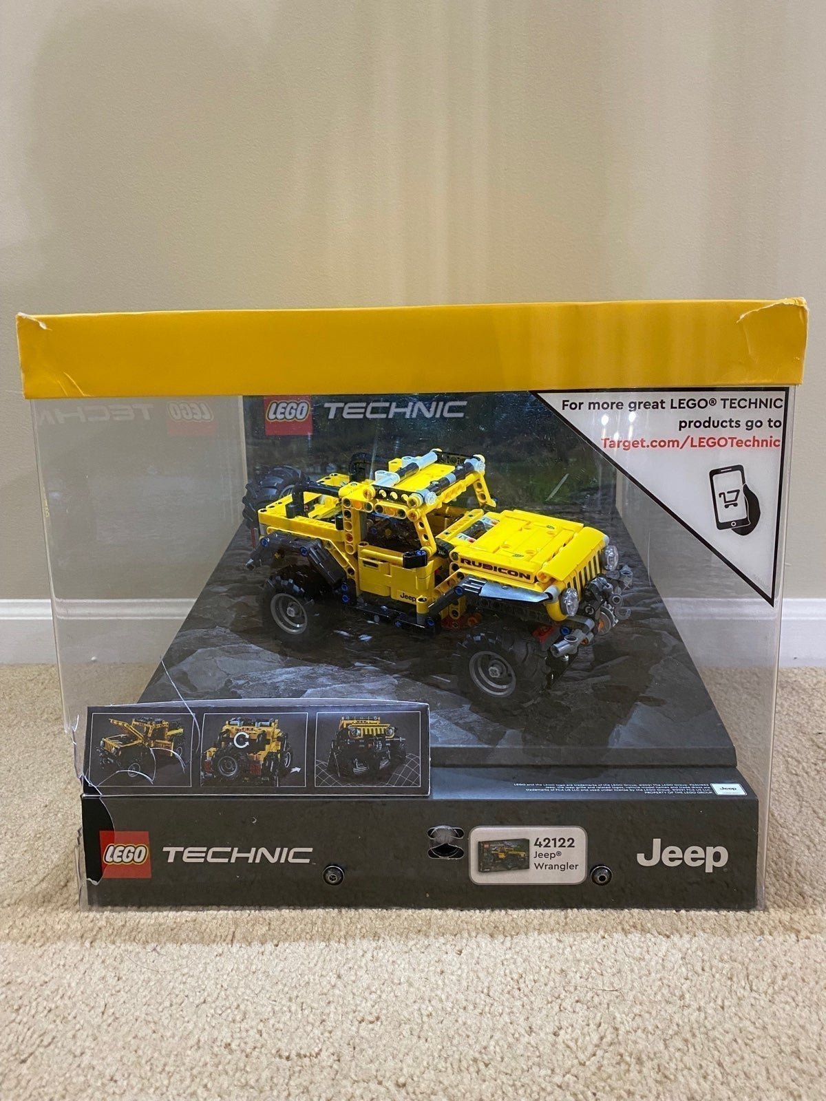 LEGO Technic: Store Display Showcase Jeep Wrangler 42122 With Lights