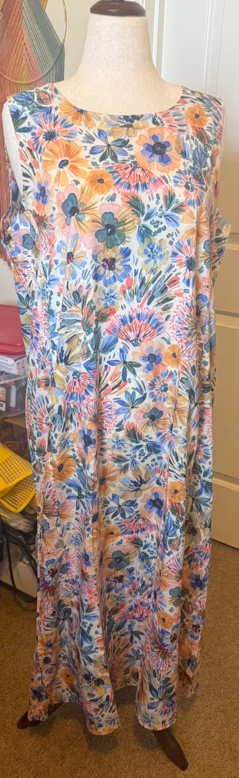 Ripskirthawaii full length slip dress
