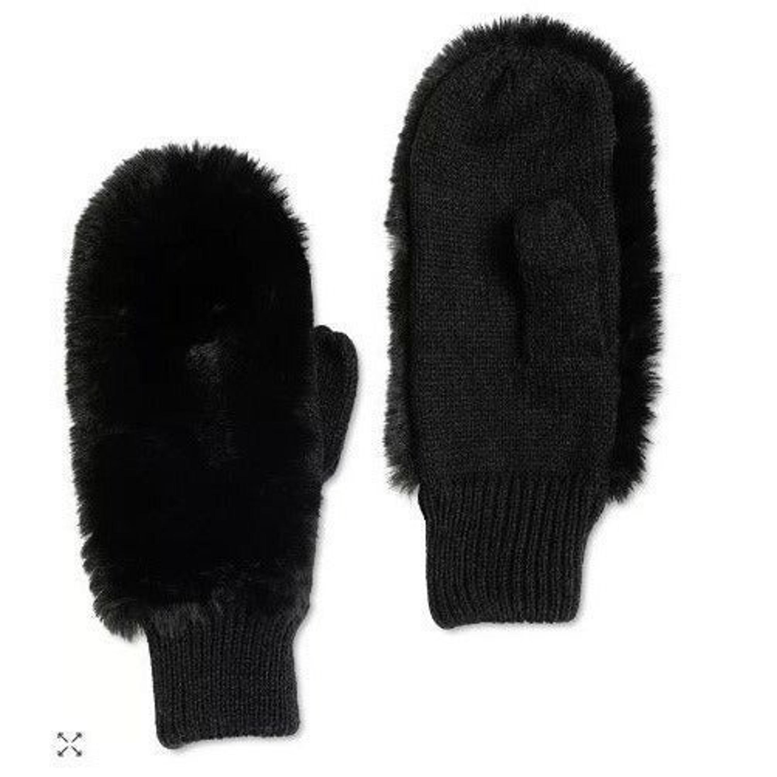Inc International Concepts Faux Fur Mittens, OS, NWT
