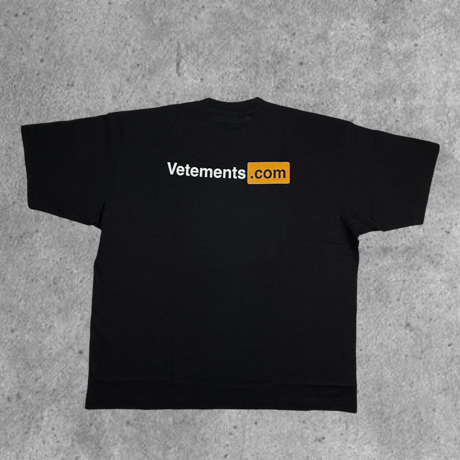VETEMENTS XXX DOT COM LOGO OVERSIZED T SHIRT