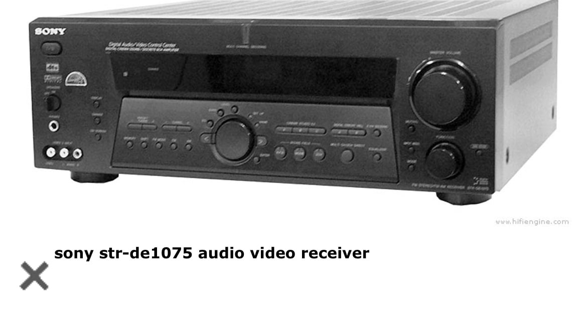 Sony STR DE1075 A/V 6 Channel Audio Receiver