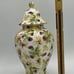 Vintage Wade England # 14 Purple Chintz Thistle Flower 8'' Ginger Lidded Jar