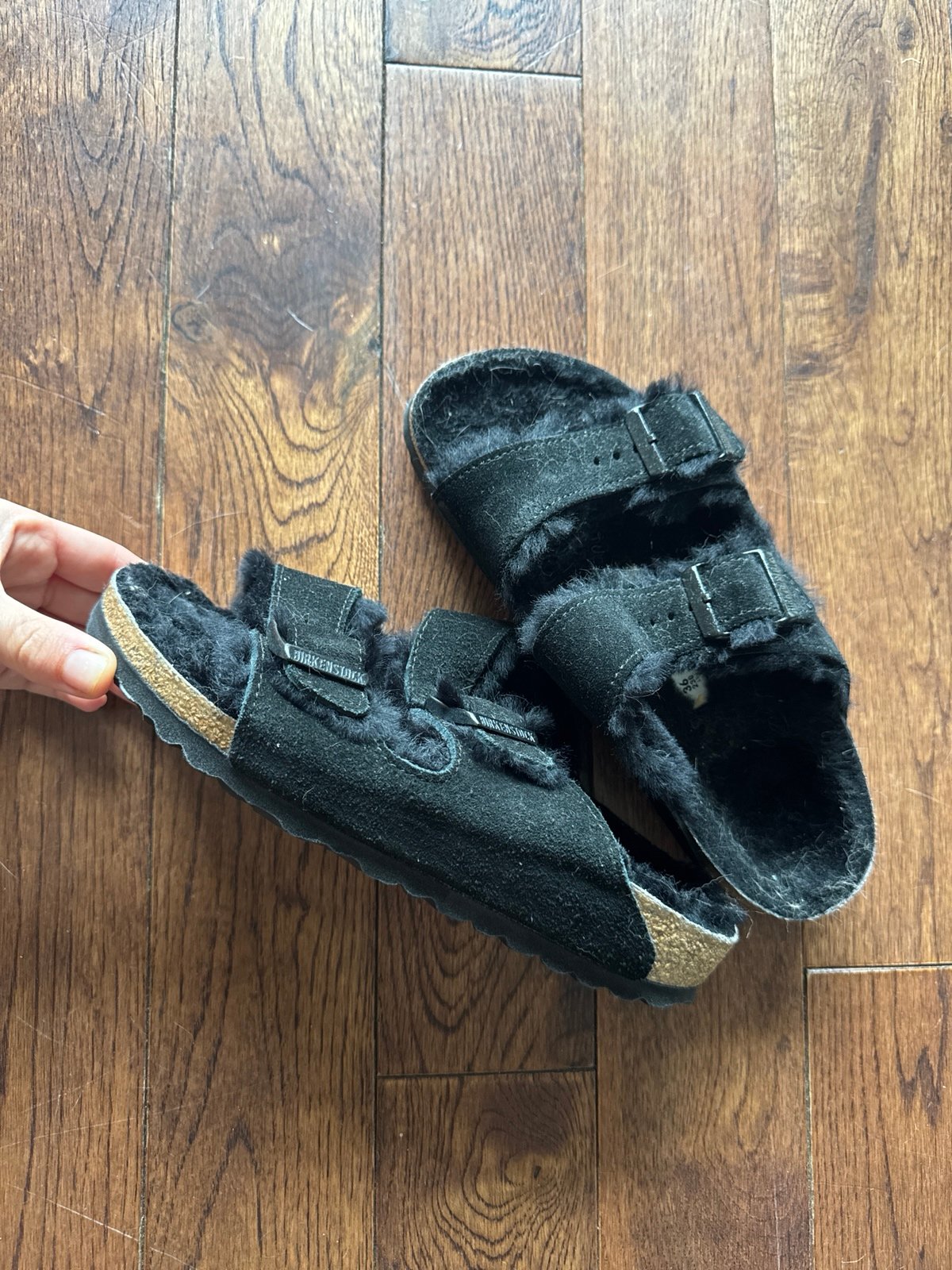 NWOT Fuzzy Birkenstock Arizona