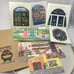 Ghibli museum My Neighbor Totoro 3d Stained glass post card set