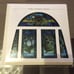 Ghibli museum My Neighbor Totoro 3d Stained glass post card set