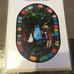 Ghibli museum My Neighbor Totoro 3d Stained glass post card set