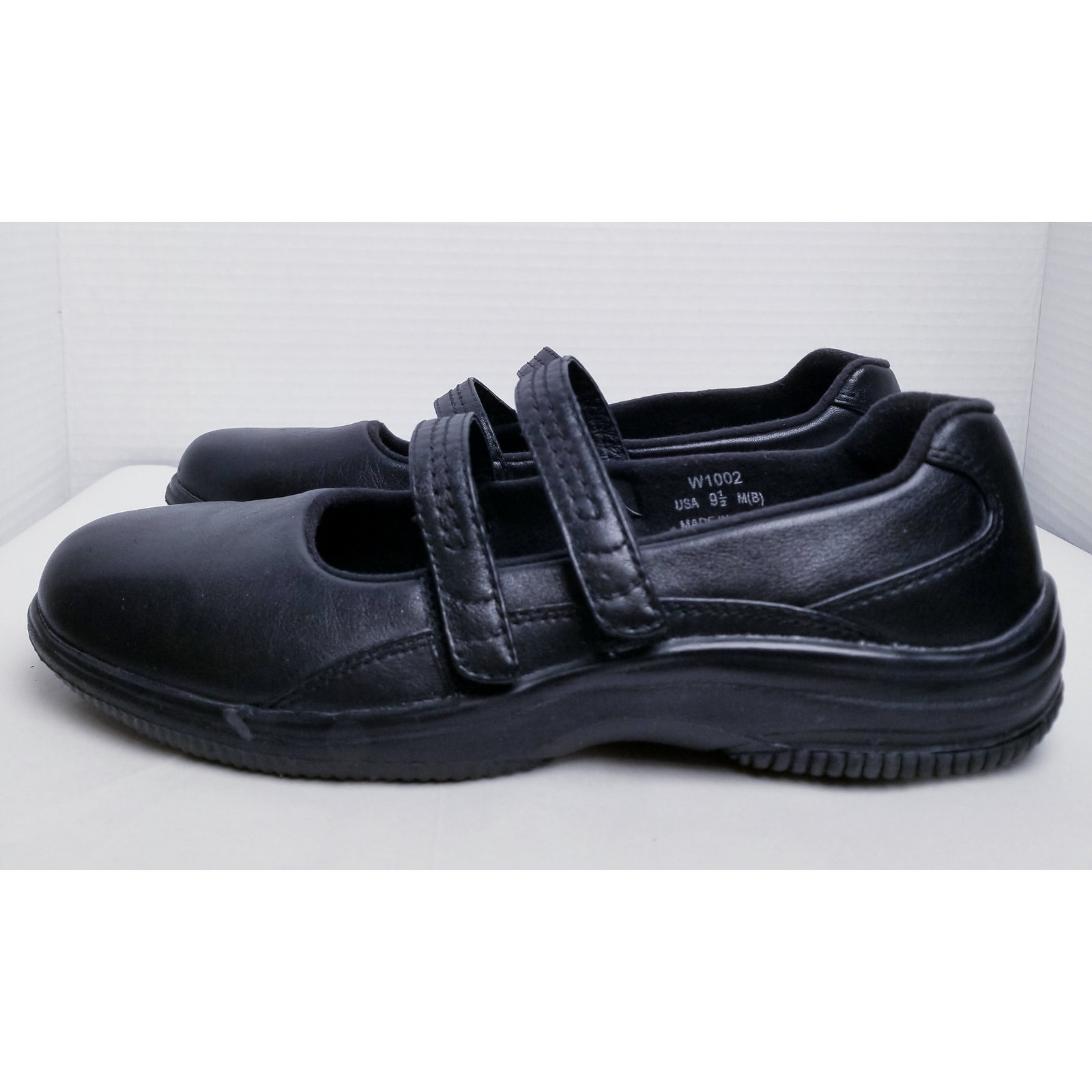 PROPET Mary Jane Twilite Walking Shoes Women's Black Leather Loafer W1002 Sz 9.5