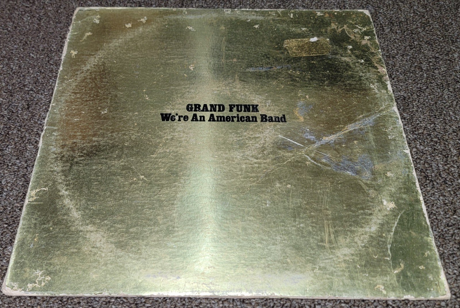 GRAND FUNK-WE'RE AN AMERICAN BAND-1973 CLUB EDITION BLACK VINYL-NICE VINYL LP