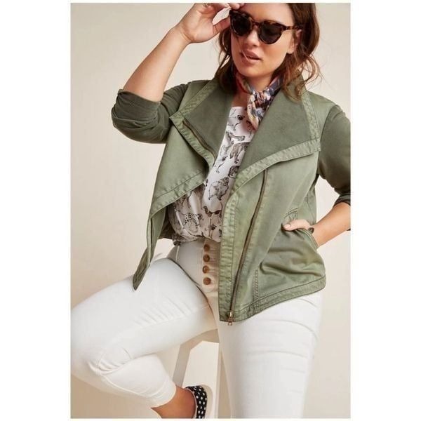 Marrakech Anthropologie moto biker asymmetrical XS jacket