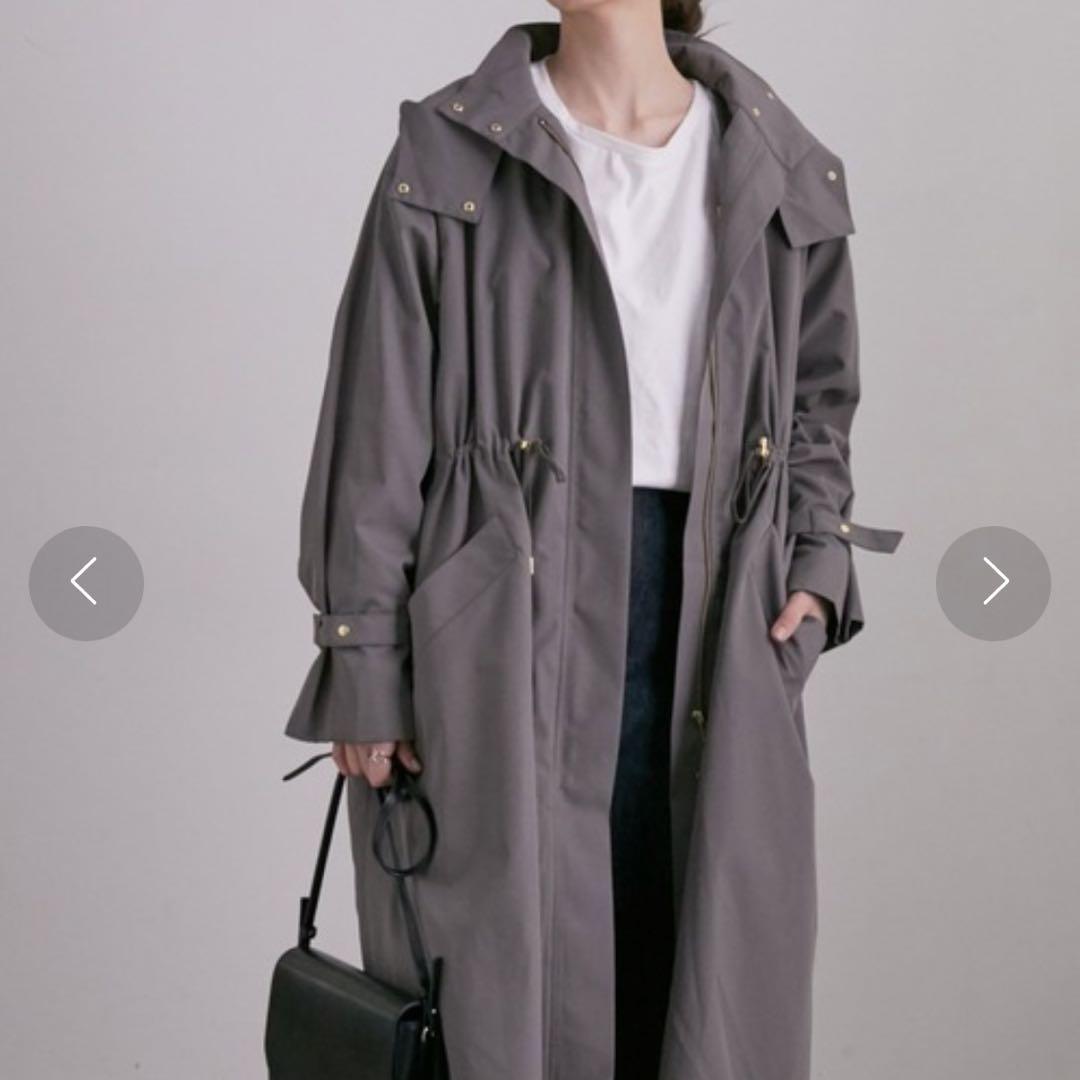 Salon Adam et Rope Multi-Way Hooded Coat, Blue Gray, Mountain Coat
