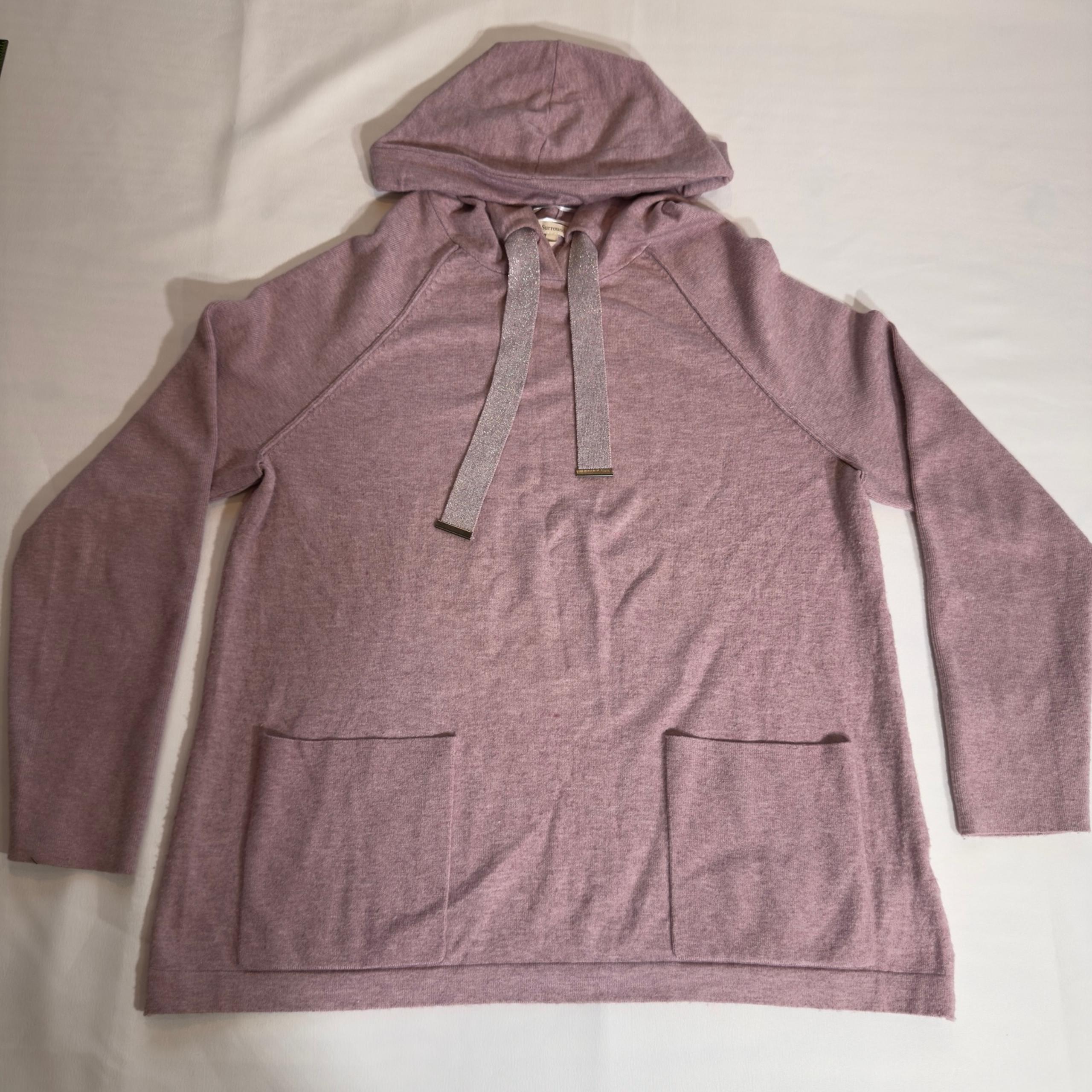 Women’s Ultra Soft Sweater Hoodie Pink Size Medium Excellent - Soft Surroundings