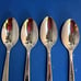 vintage sola switzerland oval soup spoons set Of 4