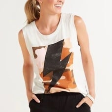 Anthropologie Letluv Lightning Bolt Tank Size medium