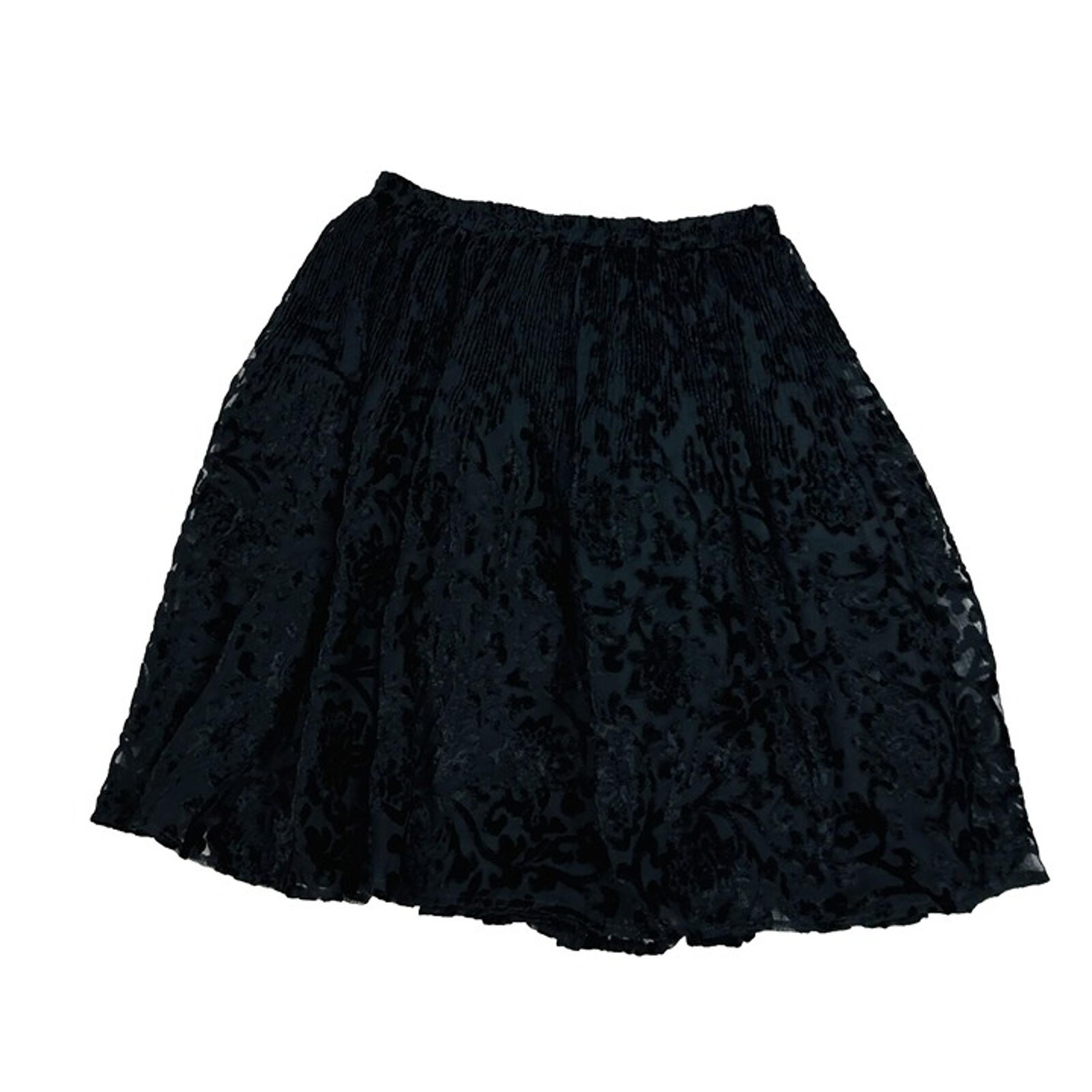 VTG Y2K Cache Womens Small Burnout Velvet Velour Floral Pull On Mini Skirt USA