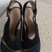 Tory Burch Black Leather Shoes.